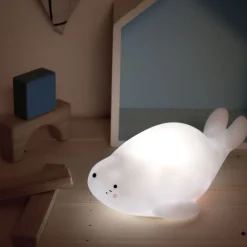 Clearance Yövalo Lazy Friends Hylje paristokäyttöinen valkoinen Yövalot